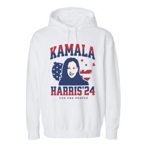 Kamala Harris 24 For The People Kalama Harris For President Gift Garment-Dyed Fleece Hoodie