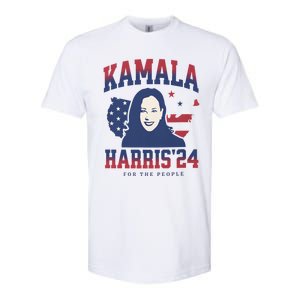 Kamala Harris 24 For The People Kalama Harris For President Gift Softstyle CVC T-Shirt