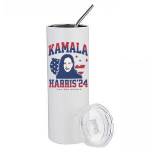 Kamala Harris 24 For The People Kalama Harris For President Gift Stainless Steel Tumbler