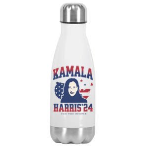 Kamala Harris 24 For The People Kalama Harris For President Gift Stainless Steel Insulated Water Bottle