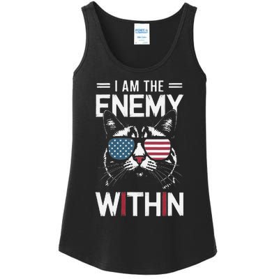 Kamala Harris 2024 I Am The Enemy Within Funny Ladies Essential Tank