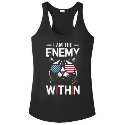 Kamala Harris 2024 I Am The Enemy Within Funny Ladies PosiCharge Competitor Racerback Tank