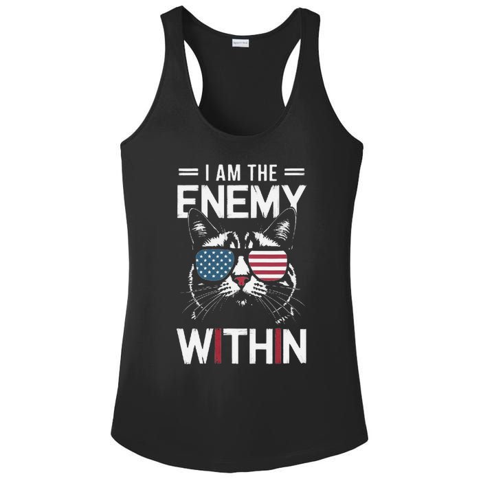 Kamala Harris 2024 I Am The Enemy Within Funny Ladies PosiCharge Competitor Racerback Tank