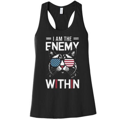 Kamala Harris 2024 I Am The Enemy Within Funny Women's Racerback Tank