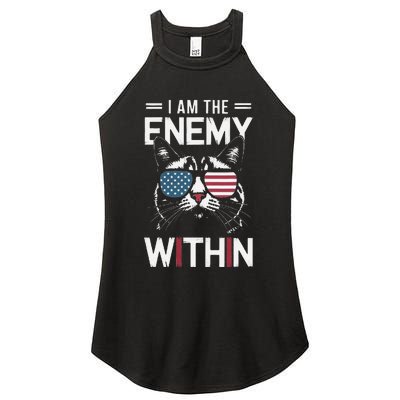 Kamala Harris 2024 I Am The Enemy Within Funny Women's Perfect Tri Rocker Tank