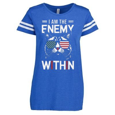 Kamala Harris 2024 I Am The Enemy Within Funny Enza Ladies Jersey Football T-Shirt