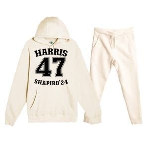 Kamala Harrisshapiro 24 Supporter 47 Premium Hooded Sweatsuit Set