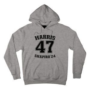 Kamala Harrisshapiro 24 Supporter 47 Tall Hoodie