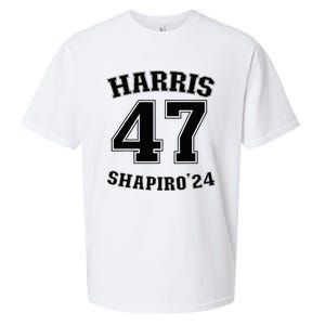 Kamala Harrisshapiro 24 Supporter 47 Sueded Cloud Jersey T-Shirt