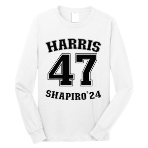 Kamala Harrisshapiro 24 Supporter 47 Long Sleeve Shirt