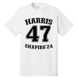 Kamala Harrisshapiro 24 Supporter 47 Tall T-Shirt