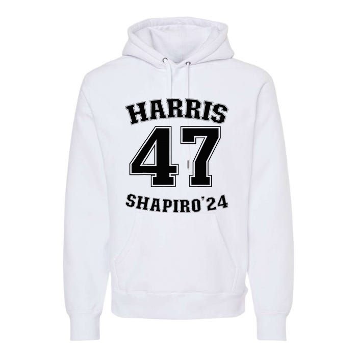 Kamala Harrisshapiro 24 Supporter 47 Premium Hoodie