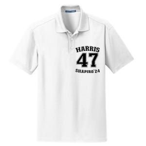 Kamala Harrisshapiro 24 Supporter 47 Dry Zone Grid Polo