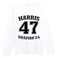 Kamala Harrisshapiro 24 Supporter 47 Premium Crewneck Sweatshirt