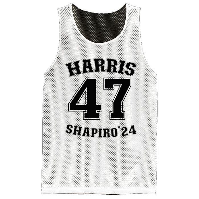 Kamala Harrisshapiro 24 Supporter 47 Mesh Reversible Basketball Jersey Tank