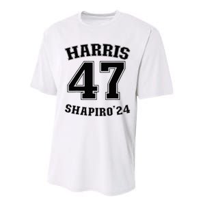 Kamala Harrisshapiro 24 Supporter 47 Performance Sprint T-Shirt