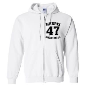 Kamala Harrisshapiro 24 Supporter 47 Full Zip Hoodie