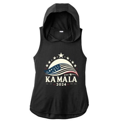 Kamala Harris 2024 President Campaign White Dudes Wilz Wiltz Ladies PosiCharge Tri-Blend Wicking Draft Hoodie Tank