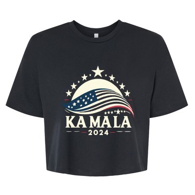 Kamala Harris 2024 President Campaign White Dudes Wilz Wiltz Bella+Canvas Jersey Crop Tee