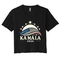 Kamala Harris 2024 President Campaign White Dudes Wilz Wiltz Women's Crop Top Tee