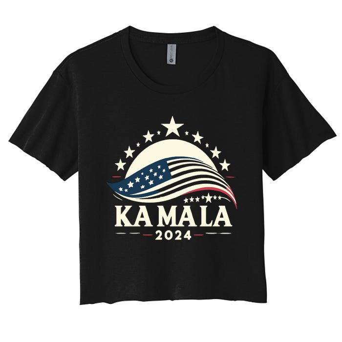 Kamala Harris 2024 President Campaign White Dudes Wilz Wiltz Women's Crop Top Tee