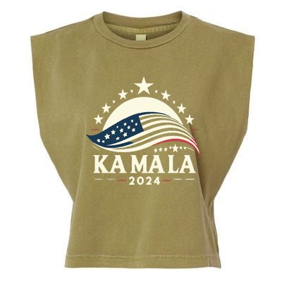 Kamala Harris 2024 President Campaign White Dudes Wilz Wiltz Garment-Dyed Women's Muscle Tee