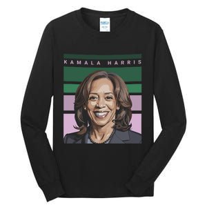 Kamala Harris 2024 Tall Long Sleeve T-Shirt