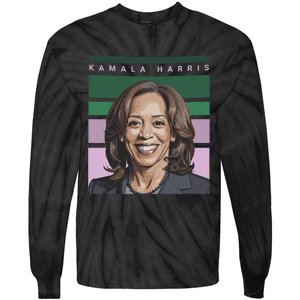 Kamala Harris 2024 Tie-Dye Long Sleeve Shirt