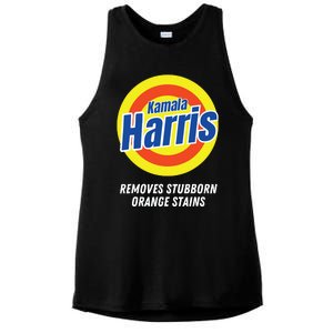 Kamala Harris 2024 Removes Stubborn Orange Stains Humorous Ladies PosiCharge Tri-Blend Wicking Tank