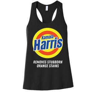 Kamala Harris 2024 Removes Stubborn Orange Stains Humorous Women's Racerback Tank