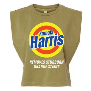 Kamala Harris 2024 Removes Stubborn Orange Stains Humorous Garment-Dyed Women's Muscle Tee