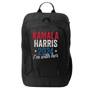 Kamala Harris 2024 Support Im With Her Kamala Harris 2024 City Backpack