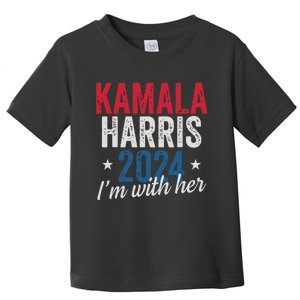 Kamala Harris 2024 Support Im With Her Kamala Harris 2024 Toddler T-Shirt