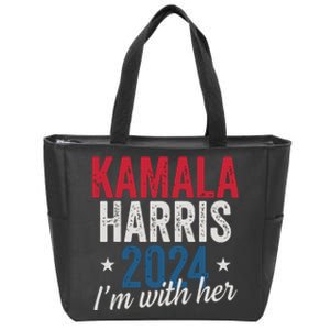 Kamala Harris 2024 Support Im With Her Kamala Harris 2024 Zip Tote Bag