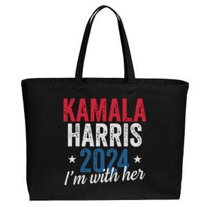 Kamala Harris 2024 Support Im With Her Kamala Harris 2024 Cotton Canvas Jumbo Tote