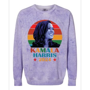 Kamala Harris 2024 Vote President Kamala Election 2024 Colorblast Crewneck Sweatshirt