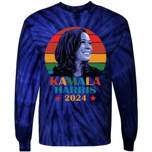 Kamala Harris 2024 Vote President Kamala Election 2024 Tie-Dye Long Sleeve Shirt