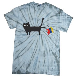 Kamala Harris 2024 Victory Black Cat Vs Gop Elephant Tie-Dye T-Shirt