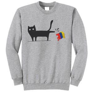 Kamala Harris 2024 Victory Black Cat Vs Gop Elephant Tall Sweatshirt