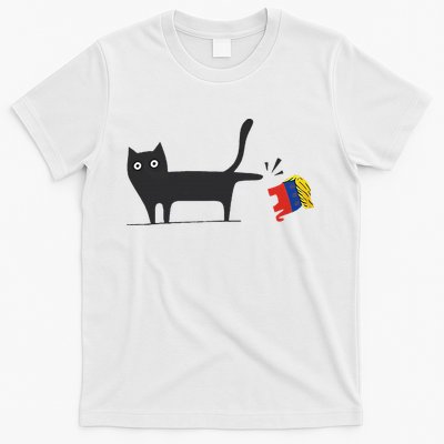 Kamala Harris 2024 Victory Black Cat Vs Gop Elephant T-Shirt