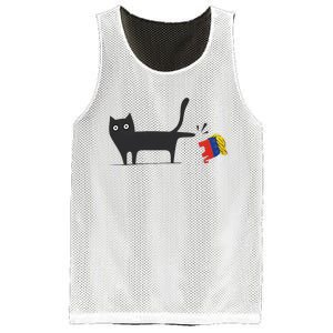 Kamala Harris 2024 Victory Black Cat Vs Gop Elephant Mesh Reversible Basketball Jersey Tank