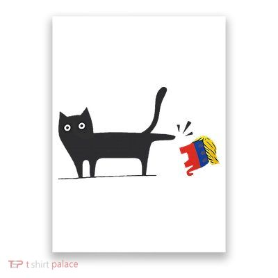 Kamala Harris 2024 Victory Black Cat Vs Gop Elephant Poster