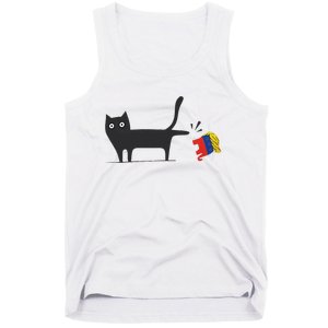 Kamala Harris 2024 Victory Black Cat Vs Gop Elephant Tank Top