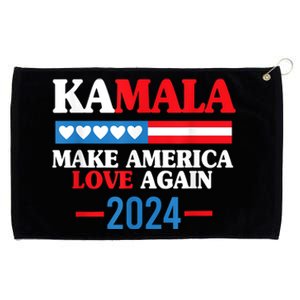 Kalama Harris 2024 Mala Make America Love Again Grommeted Golf Towel