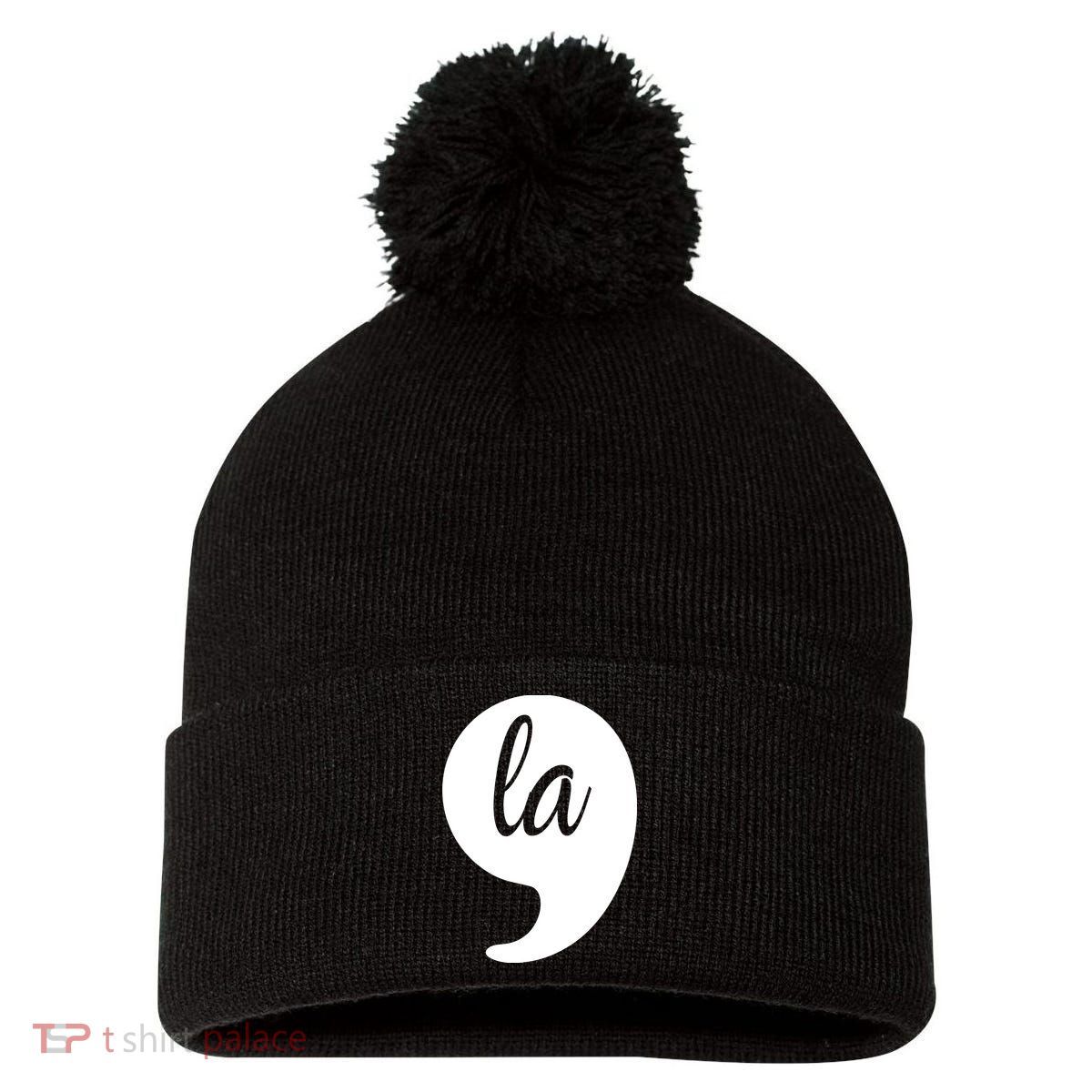 Kamala Harris 2024 Election Support Democrats Win Pom Pom 12in Knit Beanie