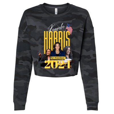 Kamala Harris 2024 Pro Kamala For President Cropped Pullover Crew