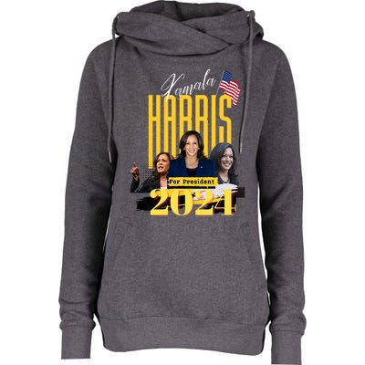 Kamala Harris 2024 Pro Kamala For President Womens Funnel Neck Pullover Hood