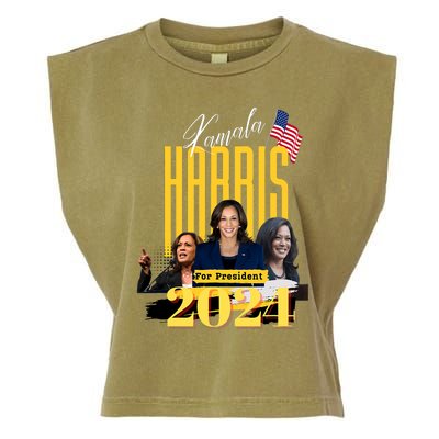 Kamala Harris 2024 Pro Kamala For President Garment-Dyed Women's Muscle Tee