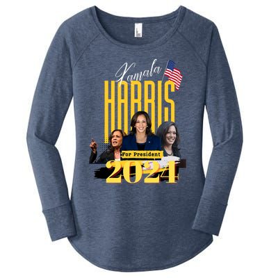 Kamala Harris 2024 Pro Kamala For President Women's Perfect Tri Tunic Long Sleeve Shirt