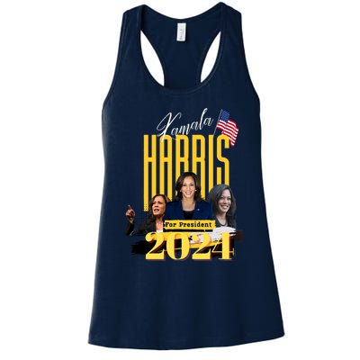 Kamala Harris 2024 Pro Kamala For President Women's Racerback Tank